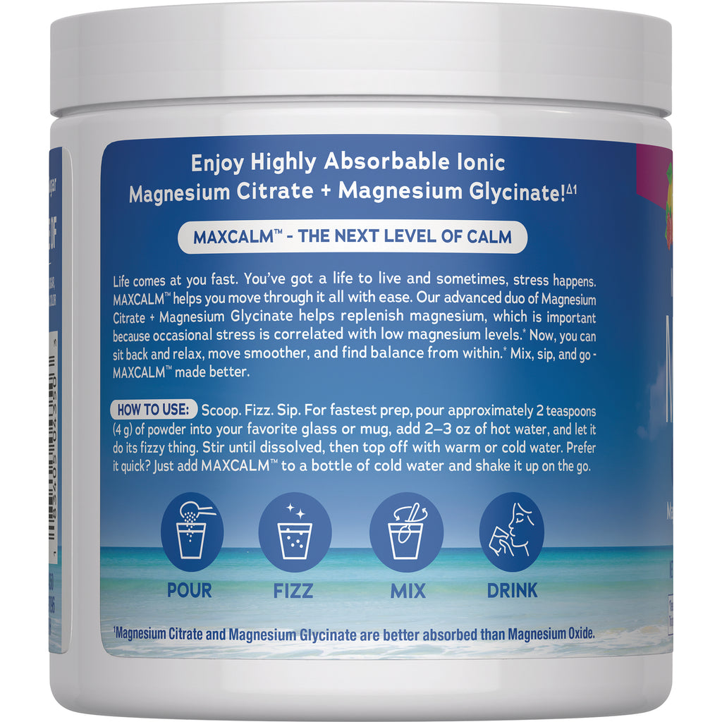 NVT051 | Back label of white supplement jar showing directions, recommended use and FDA disclaimer on blue panel - Thumbnail
