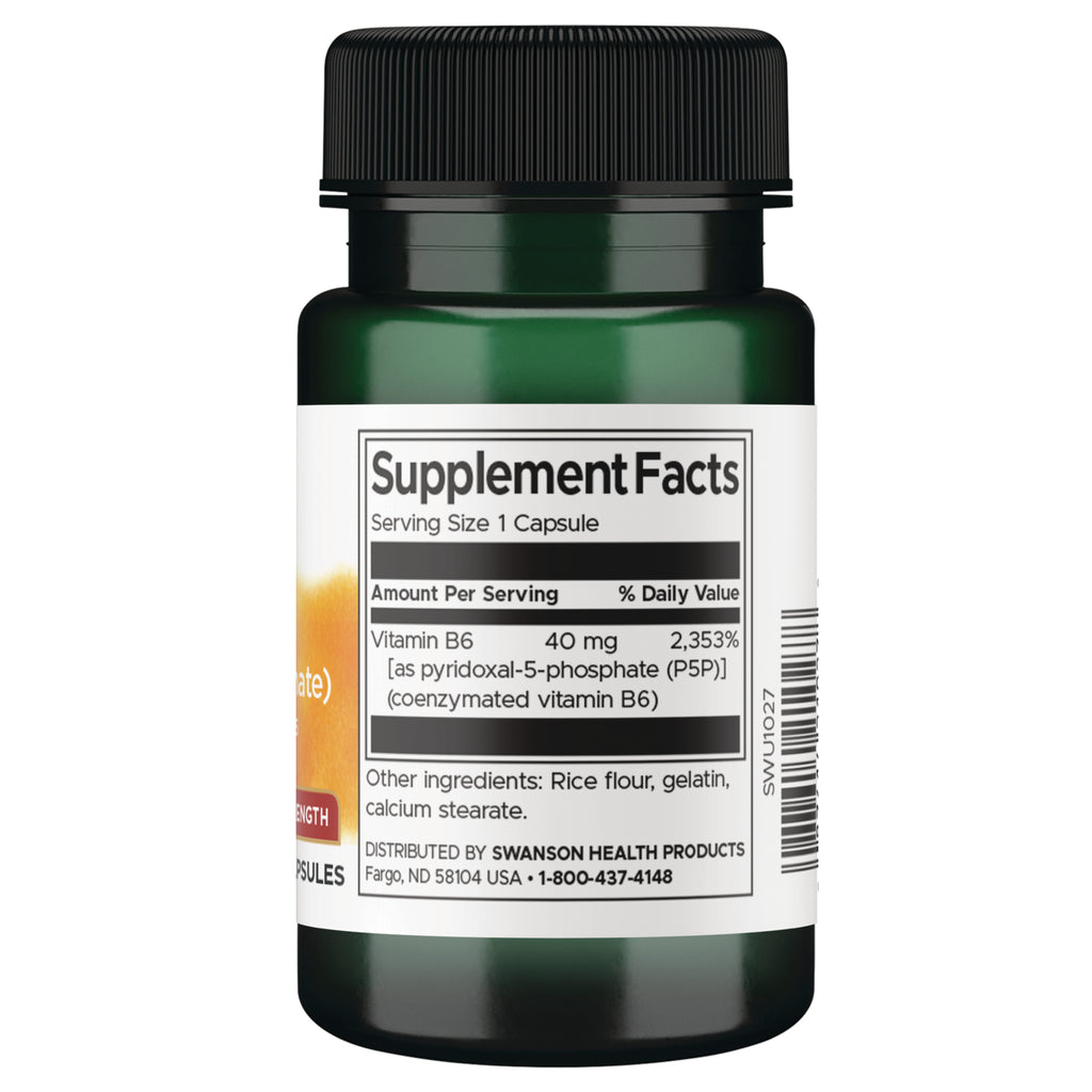 SWU1027 | Back label with supplement facts and serving information - Thumbnail