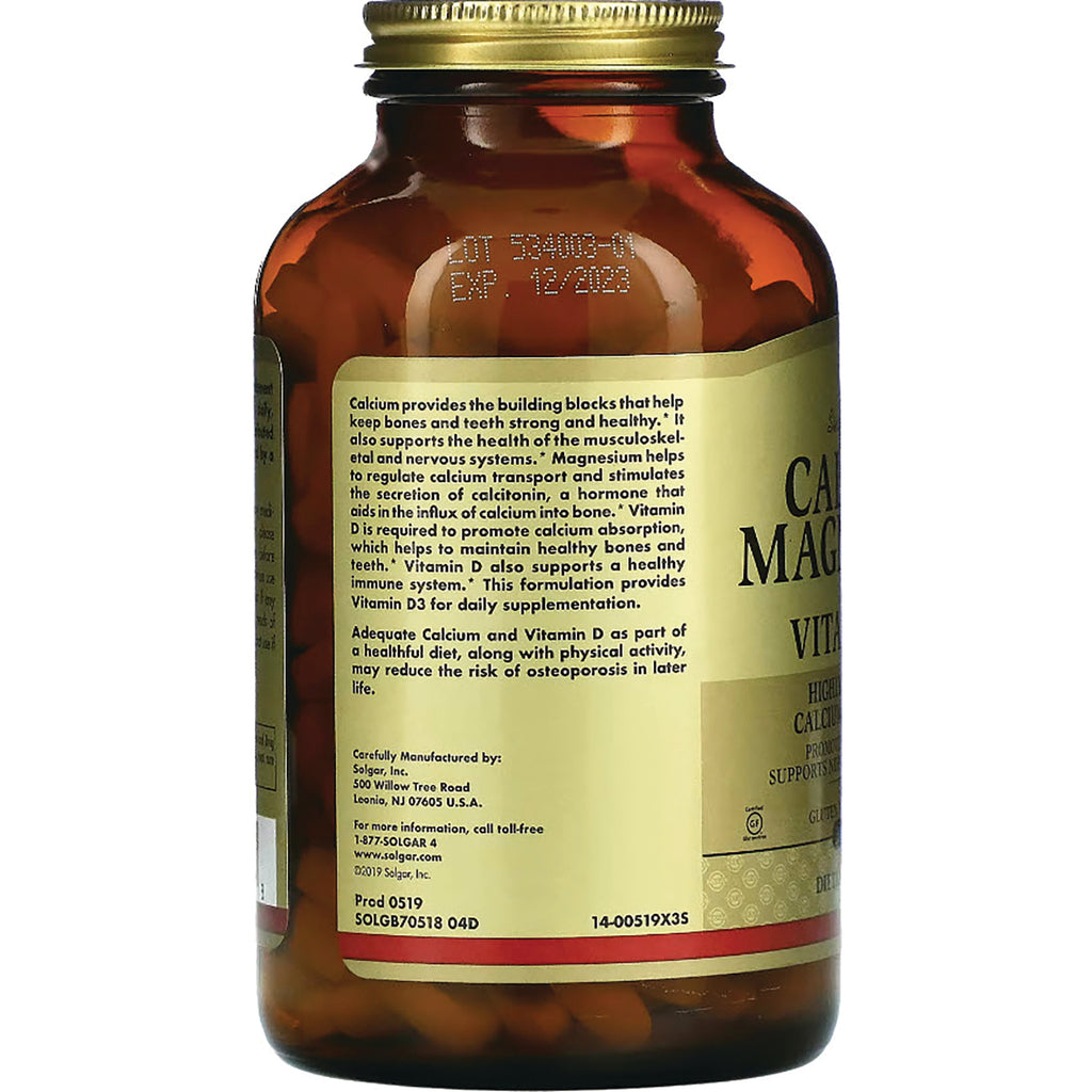 SLG267 | back label of amber supplement bottle showing product description, manufacturer info, lot and EXP 12/2023 - Thumbnail