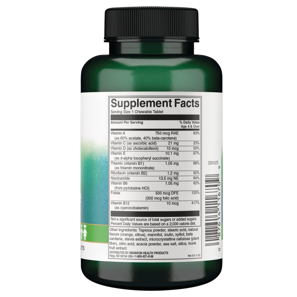 SW1670 | Back label with supplement facts and serving information - Thumbnail