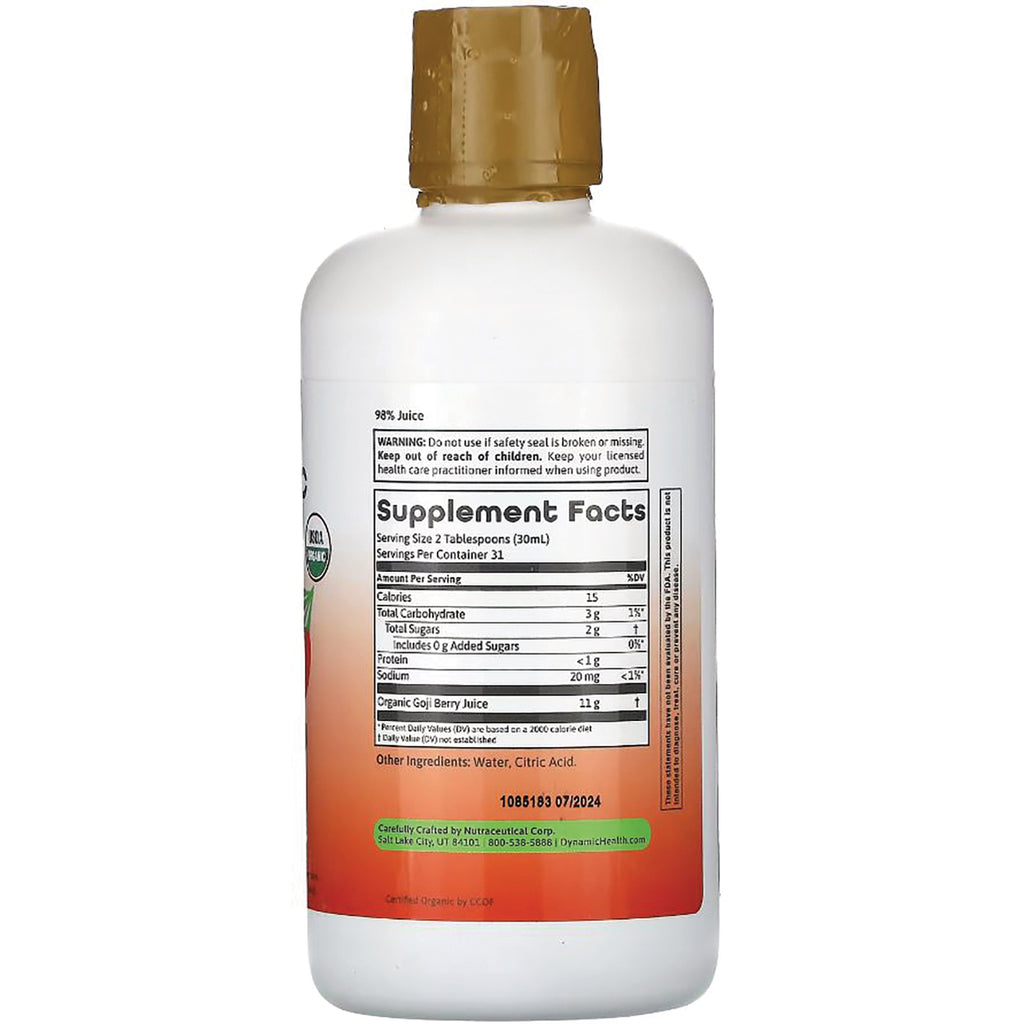 DYH007 | Back of white bottle showing Supplement Facts panel with nutrition facts and ingredients - Thumbnail