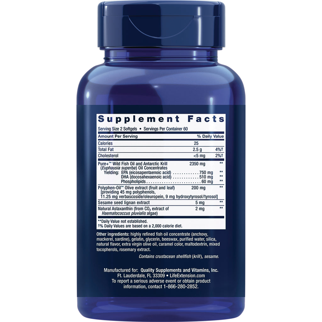 LE387 | back of blue supplement bottle showing Supplement Facts panel and ingredient/warning text - Thumbnail