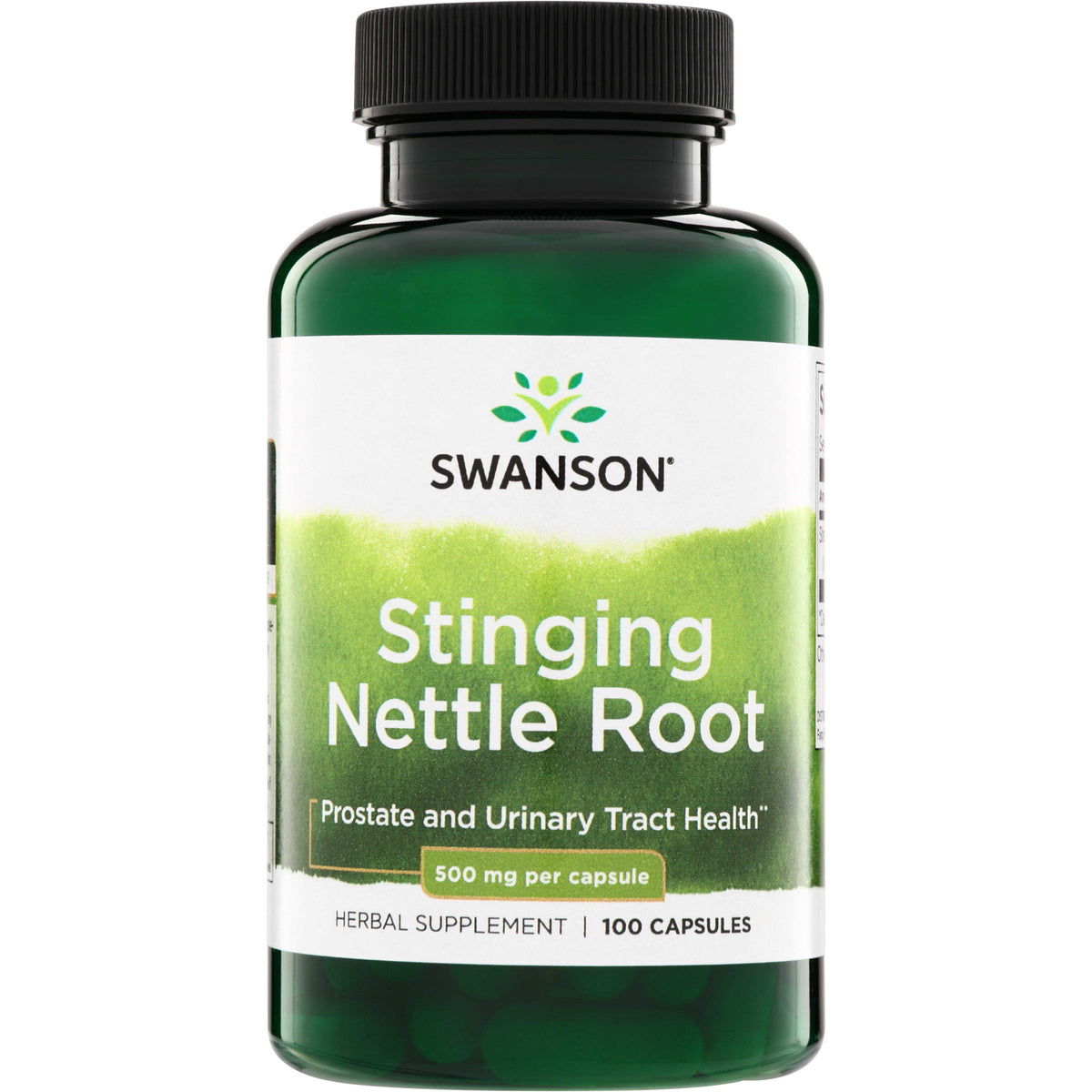 SW968 | Swanson Stinging Nettle Root, Prostate and Urinary Tract Health, 500 mg per capsule, 100 capsules bottle