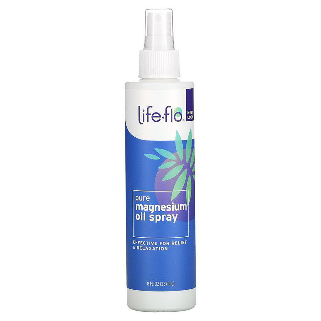 LFH032 | Life-flo pure magnesium oil spray 8 fl oz white and blue spray bottle - Thumbnail