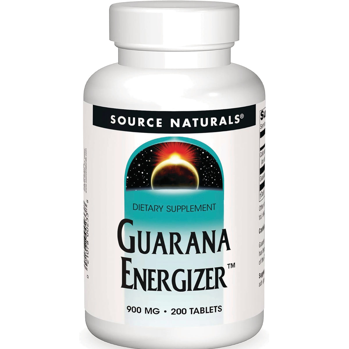 SN616 | Source Naturals Guarana Energizer dietary supplement, 900 mg, 200 tablets