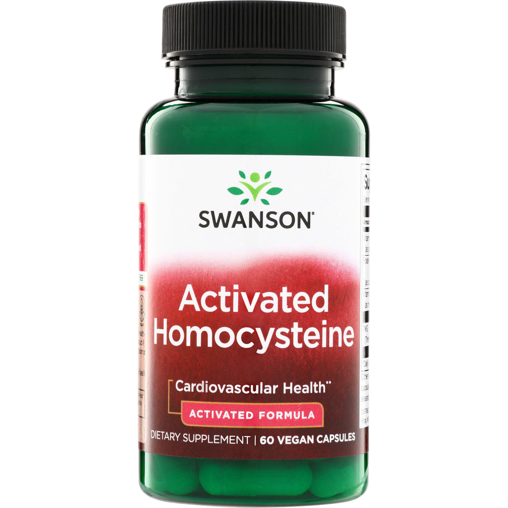 SWU713 | Swanson Activated Homocysteine, Activated Formula, 60 vegan capsules for cardiovascular health - Thumbnail