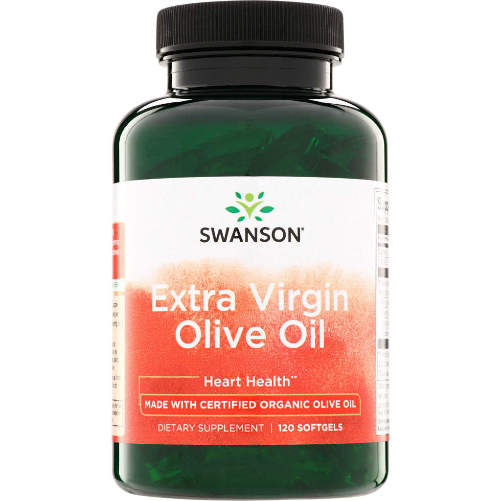 SWE092 | Swanson Extra Virgin Olive Oil softgels, 120 count - Thumbnail