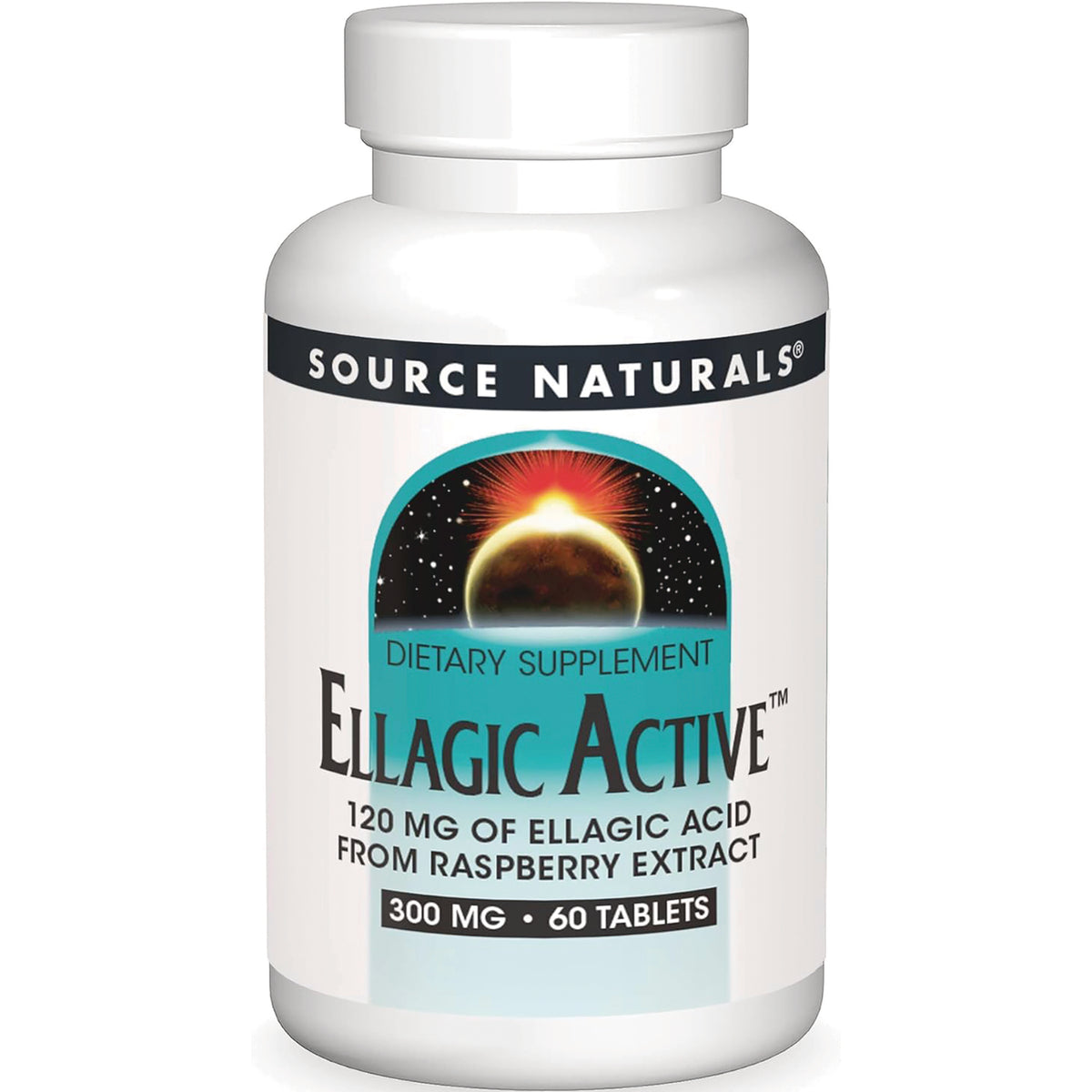 SN593 | Source Naturals Ellagic Active dietary supplement, 120 mg ellagic acid, 300 mg, 60 tablets
