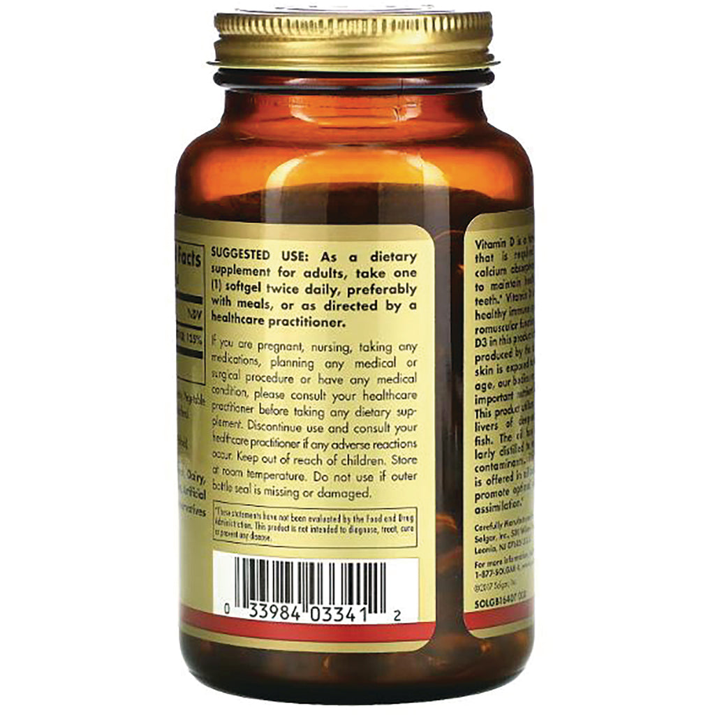 SLG246 | Back of amber supplement bottle showing suggested use text and barcode - Thumbnail