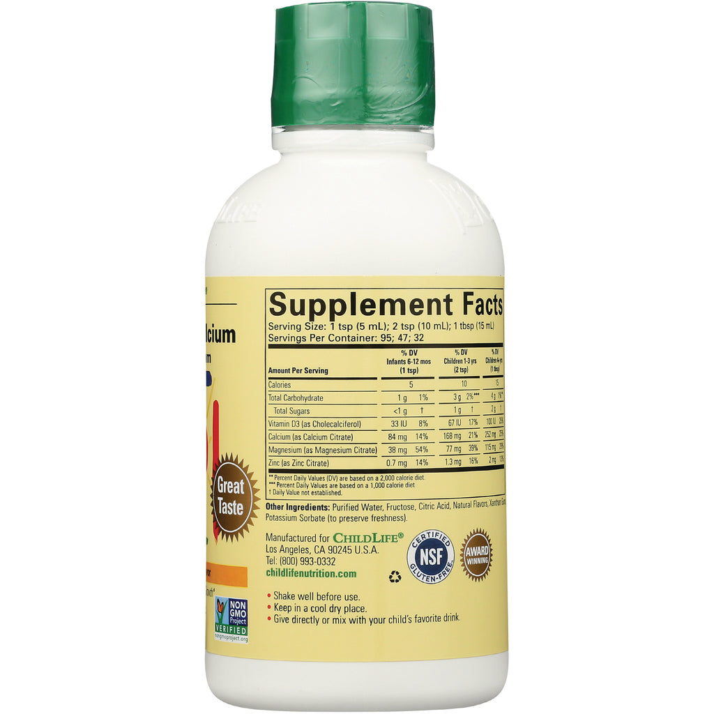 CHL001 | back of white bottle with yellow supplement facts label showing Supplement Facts table and usage directions - Thumbnail