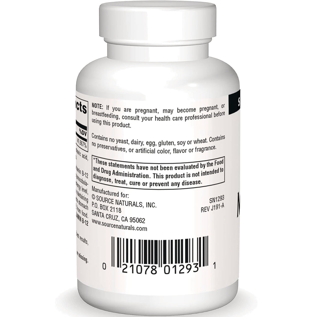 SN124 | Back label with warnings, allergen-free statement, manufacturer info, and barcode - Thumbnail
