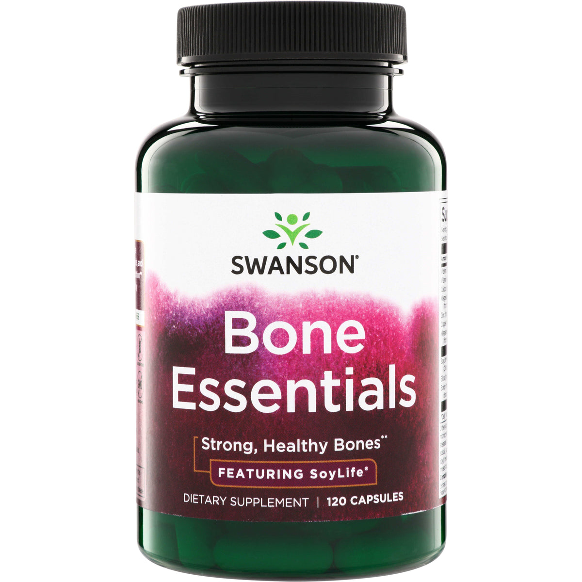 SWC107 | Swanson Bone Essentials dietary supplement, 120 capsules; Strong, Healthy Bones featuring SoyLife