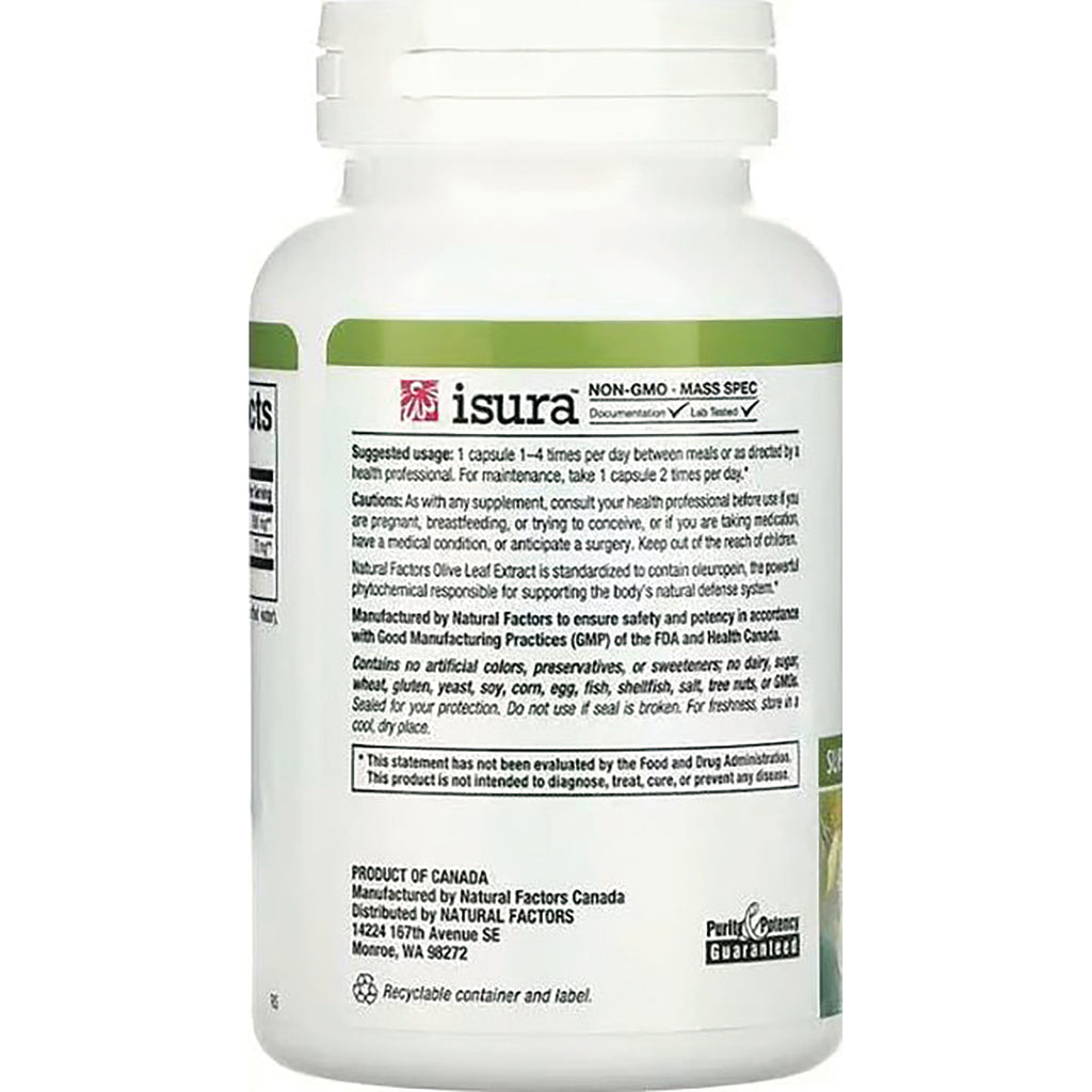 NFC076 | Back label of white supplement bottle showing ingredients, directions, and manufacturer information - Thumbnail