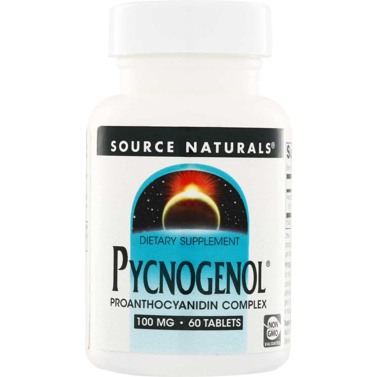 SN132 | Source Naturals Pycnogenol Proanthocyanidin Complex 100 mg dietary supplement, 60 tablets