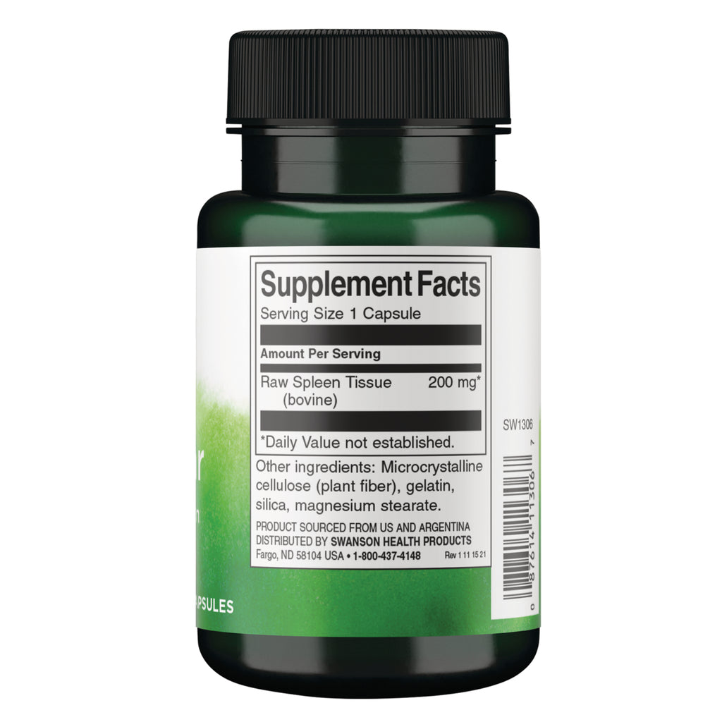 SW1306 | Back label with Supplement Facts - Thumbnail
