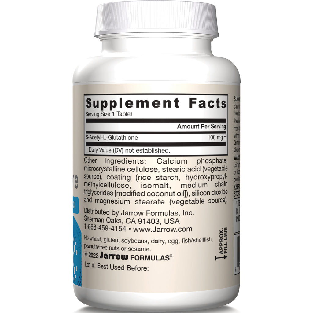 JR301 | back label showing Supplement Facts panel and ingredient list for Jarrow Formulas bottle - Thumbnail
