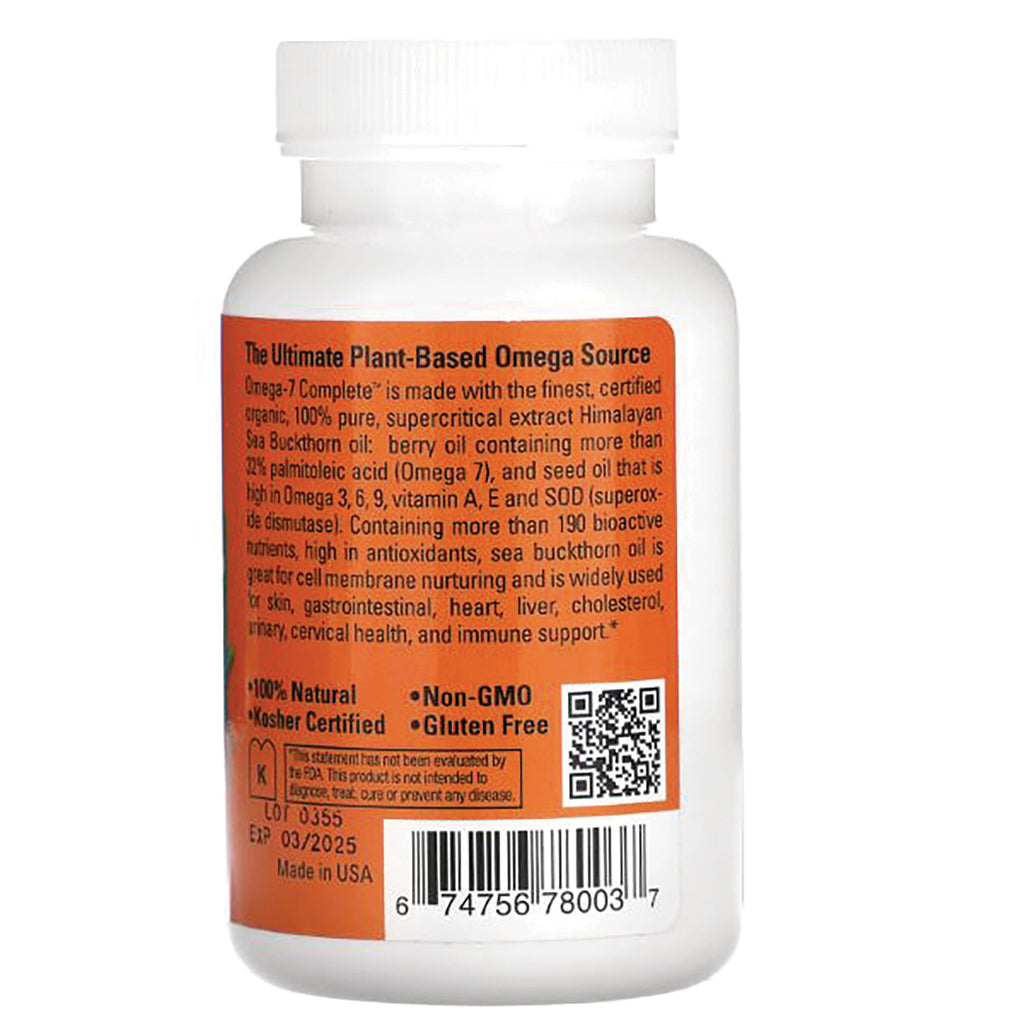 SBW002 | Back of white supplement bottle with orange label showing product text, barcode, QR code, and expiration date - Thumbnail