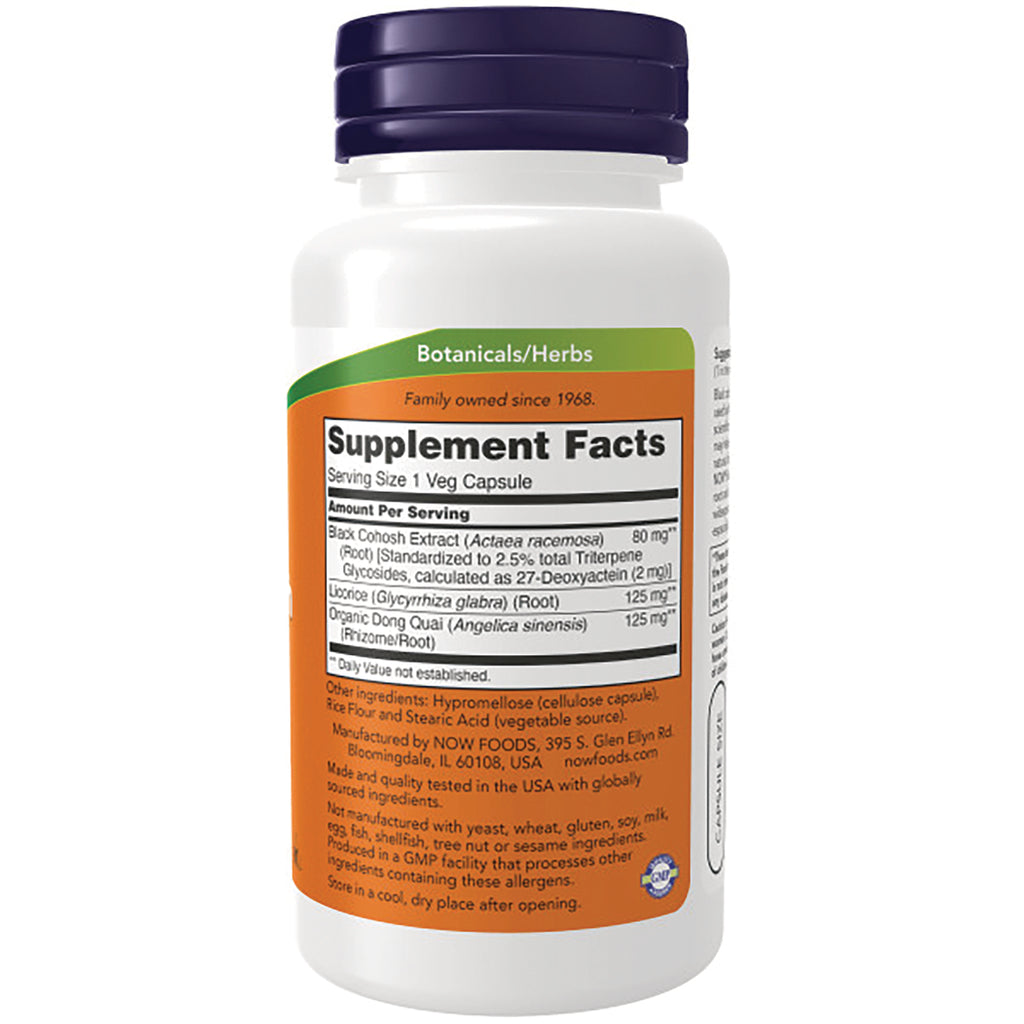 NWF408 | Back of white supplement bottle showing Supplement Facts panel and ingredient text - Thumbnail