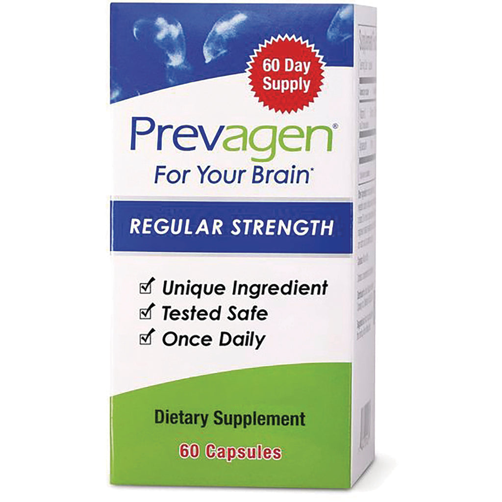 QB006 | Prevagen Regular Strength box front reading For Your Brain, dietary supplement, 60 capsules - Thumbnail