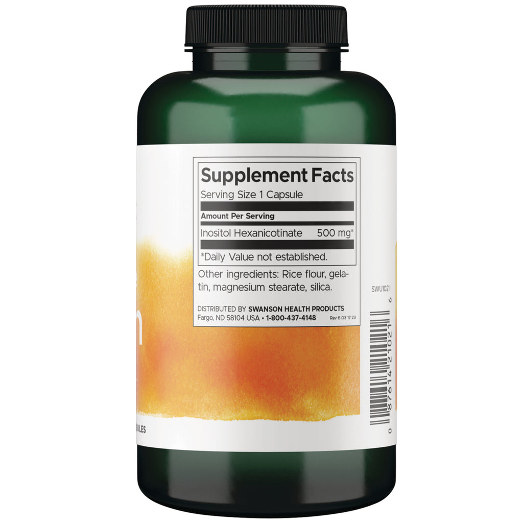 SWU1021 | Back label with supplement facts and serving information - Thumbnail