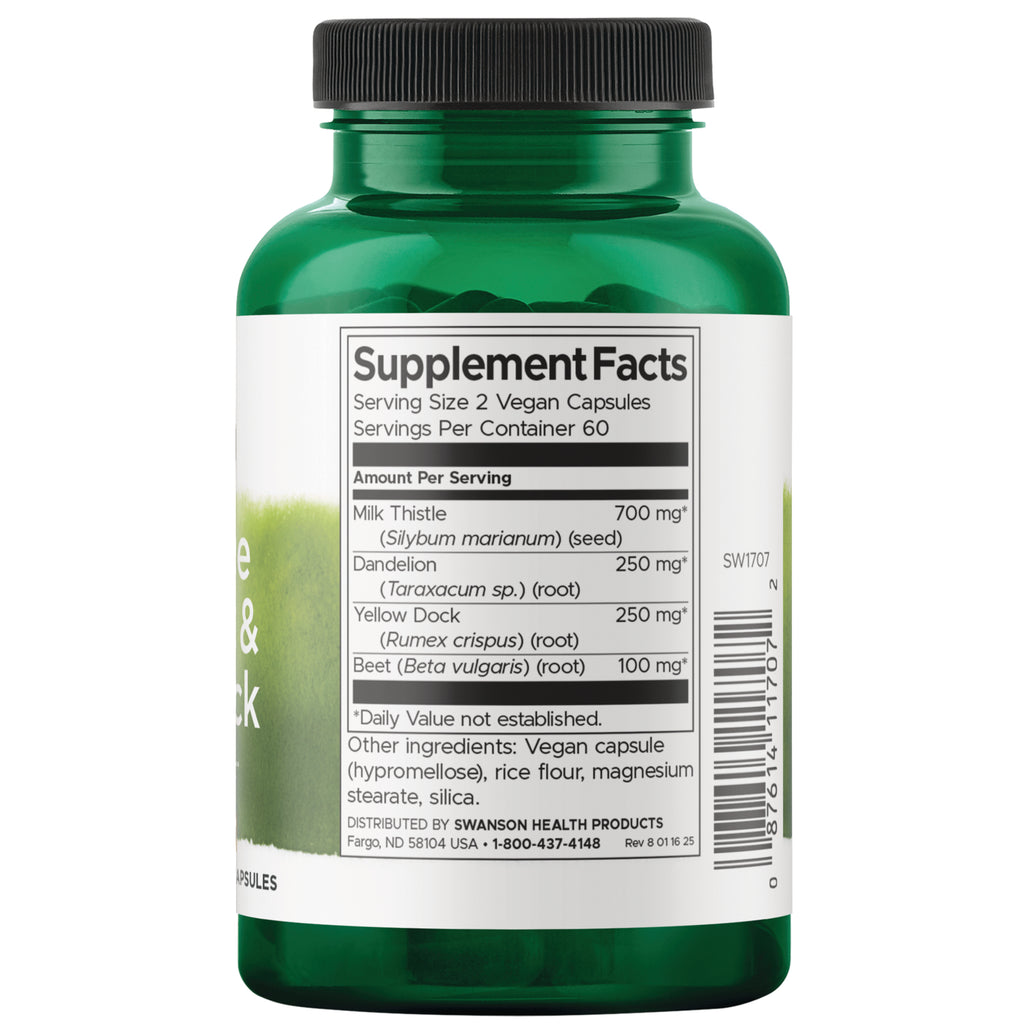 SW1707 | Back label with Supplement Facts - Thumbnail