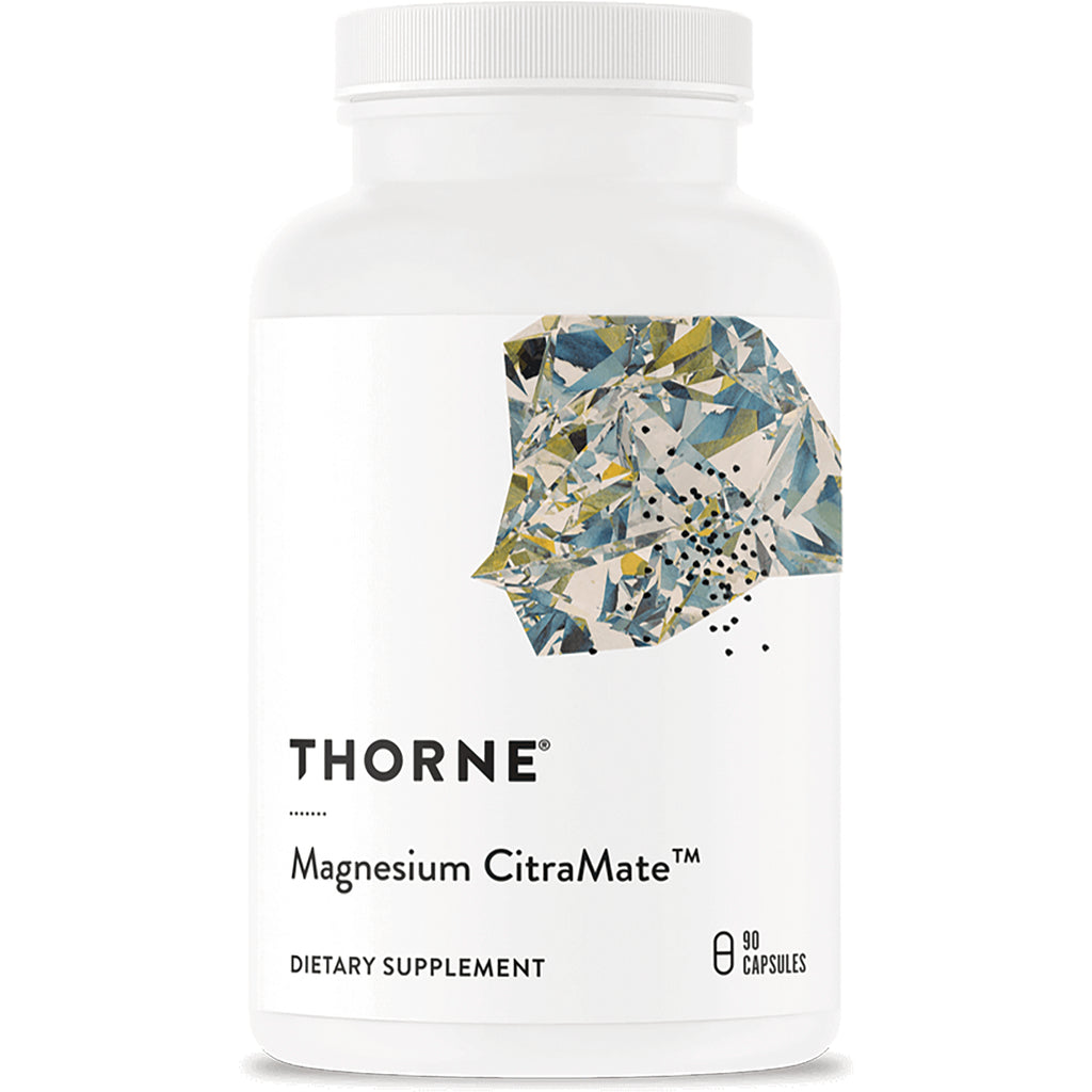 TRN011 | Thorne Magnesium CitraMate dietary supplement bottle, 90 capsules - Thumbnail