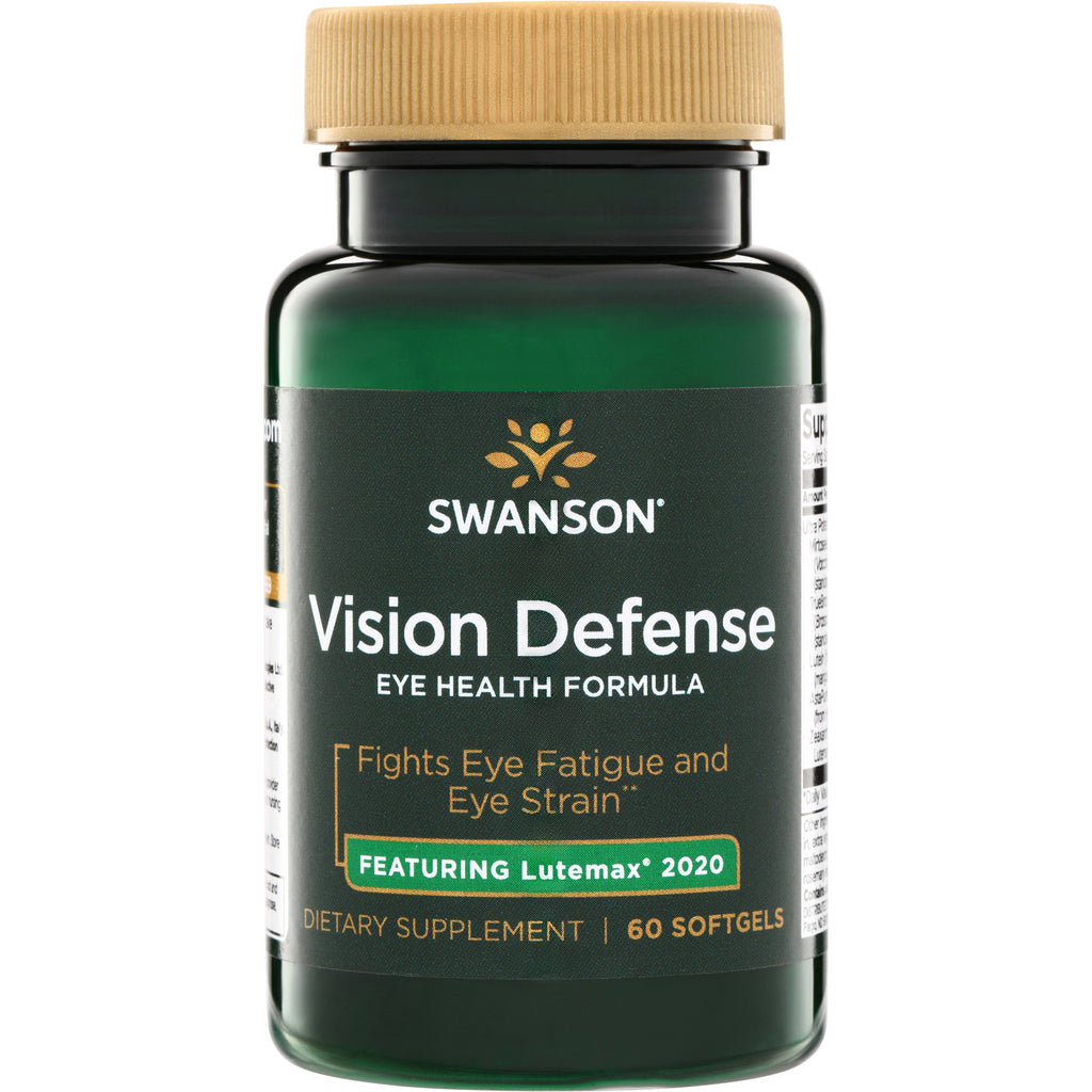 SWU1032 | Swanson Vision Defense eye health formula, fights eye fatigue and eye strain, featuring Lutemax 2020, 60 softgels - Thumbnail