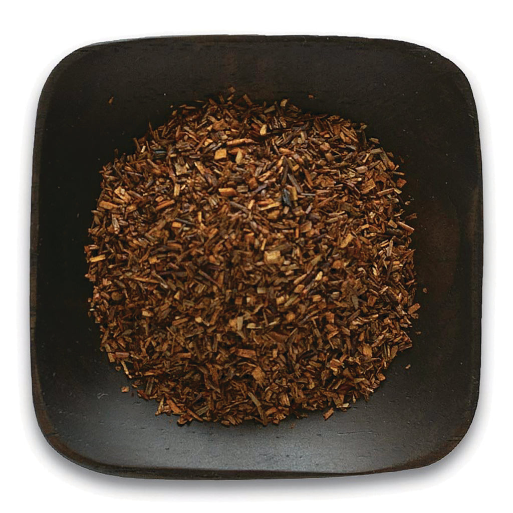 FNP030 | loose rooibos tea pieces in a square black bowl - Thumbnail