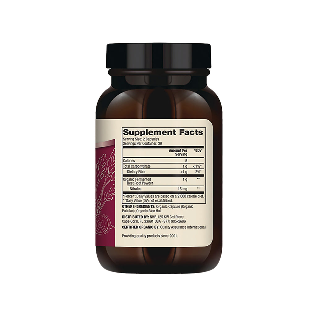 MRC106 | Back of brown supplement bottle showing Supplement Facts label and ingredients - Thumbnail