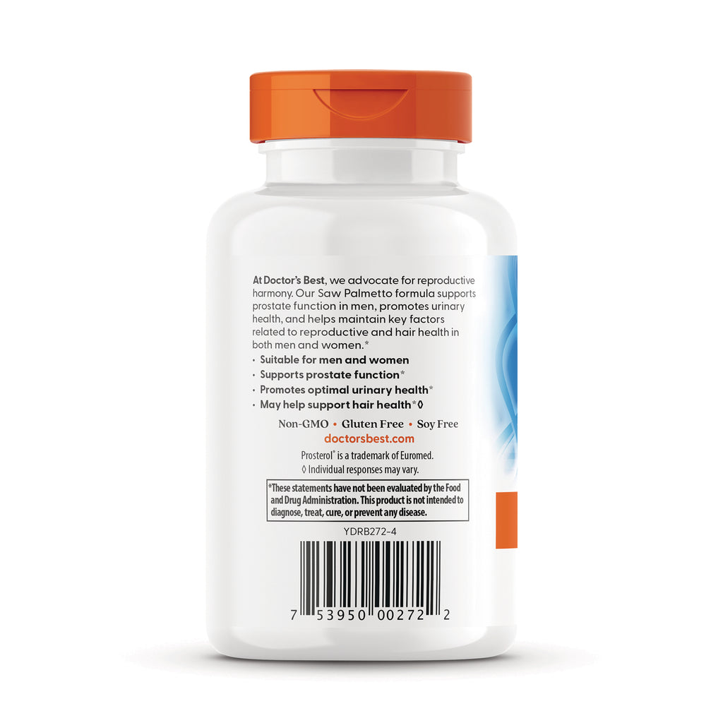 DB171 | Back of white supplement bottle with orange cap showing product claims, bullet points and barcode - Thumbnail