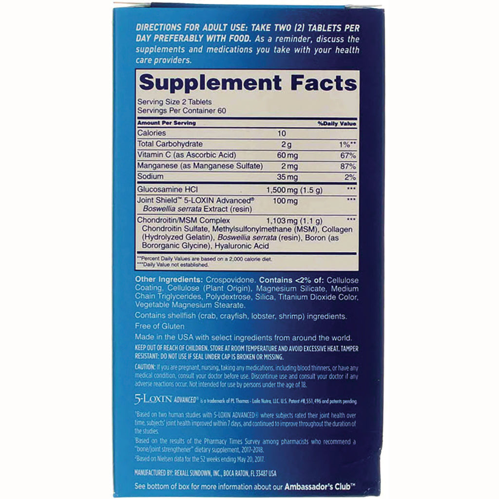 OBF007 | Supplement Facts panel showing serving size, nutrient amounts, ingredients and directions - Thumbnail