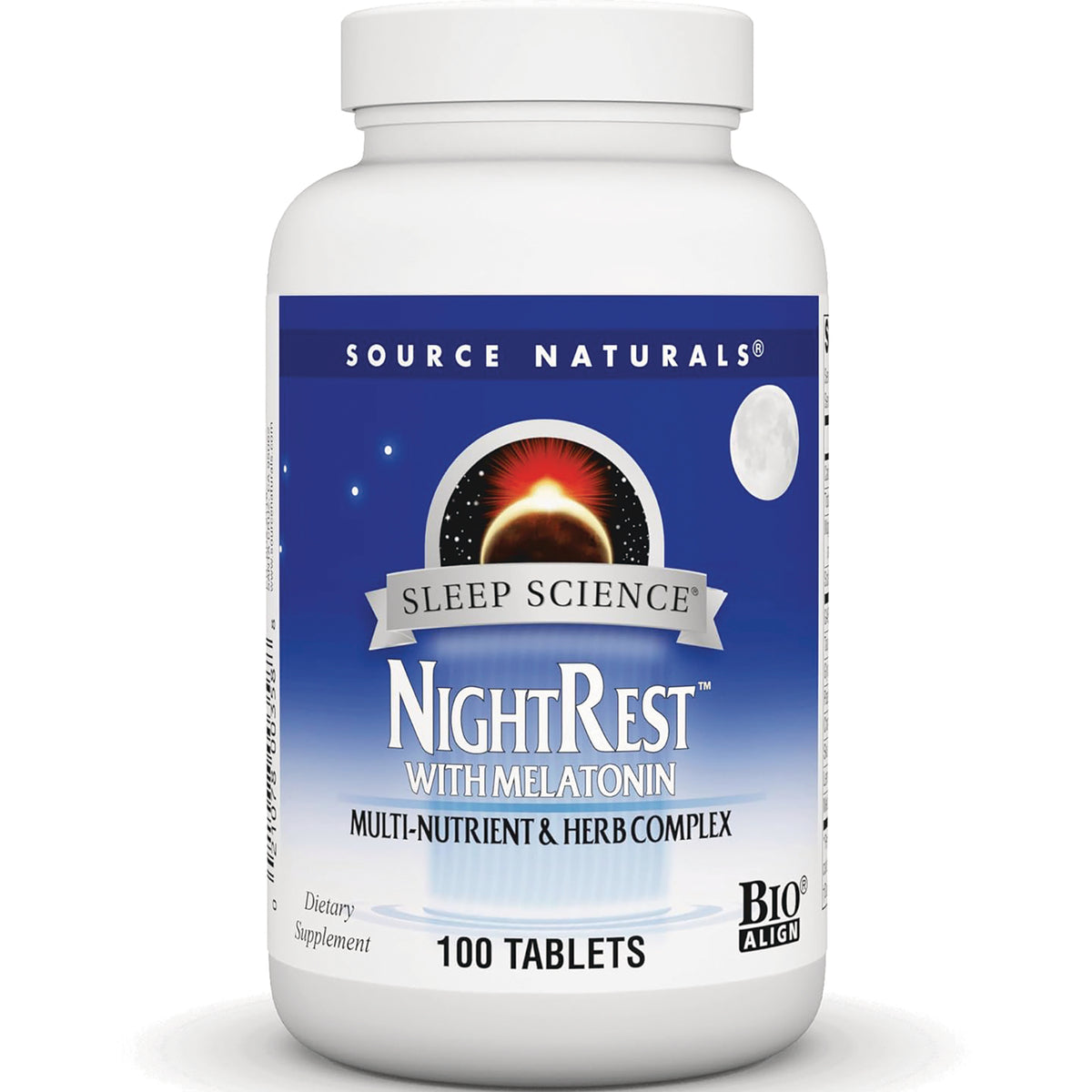 SN311 | Source Naturals Sleep Science NightRest with Melatonin, multi-nutrient & herb complex, 100 tablets