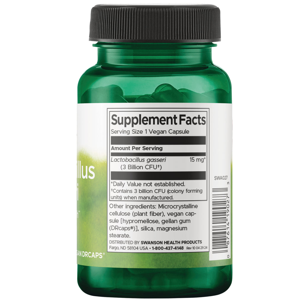 SWA027 | Back label with supplement facts and serving information - Thumbnail
