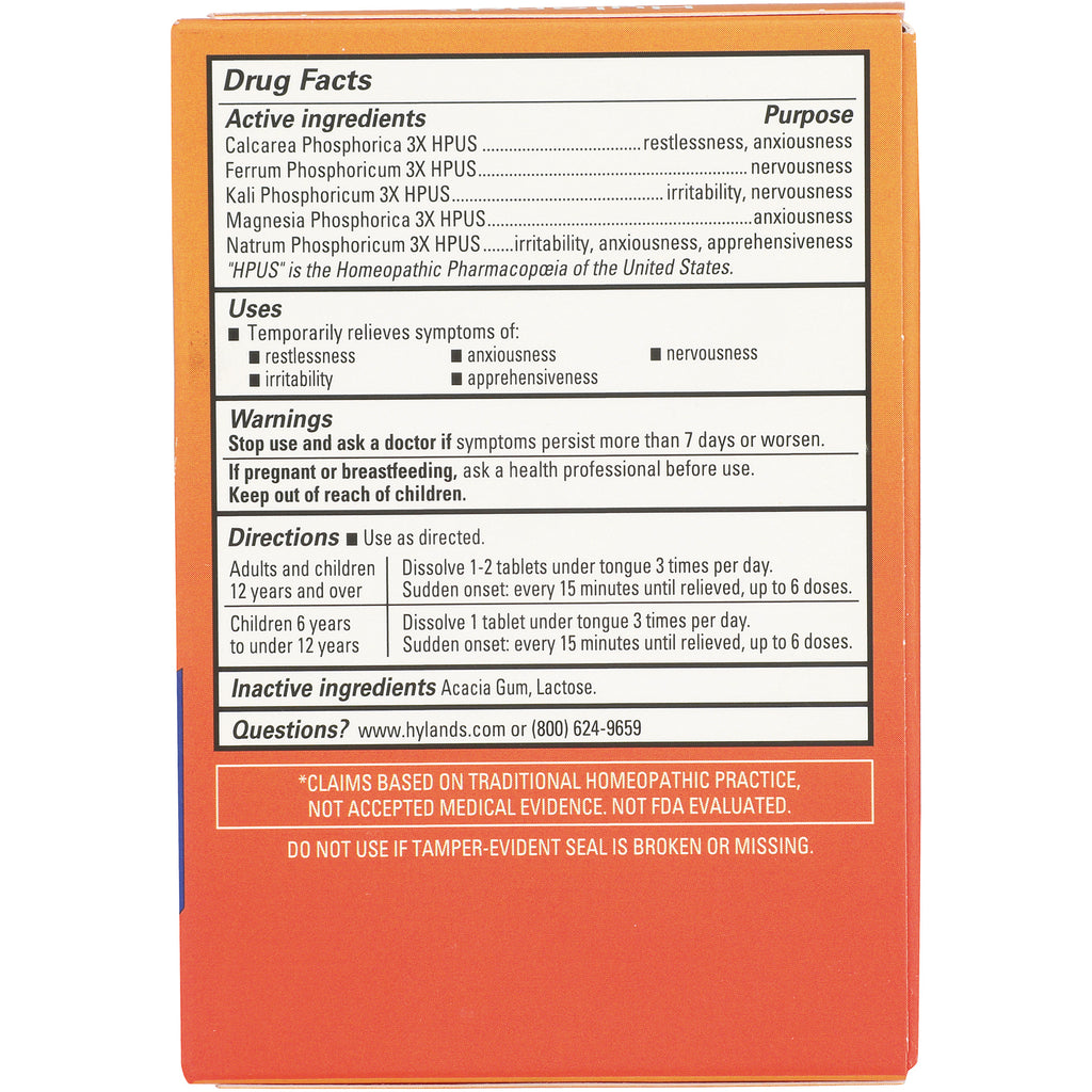 HY257 | back panel showing Drug Facts, active ingredients, uses, warnings, directions and contact info on orange box - Thumbnail