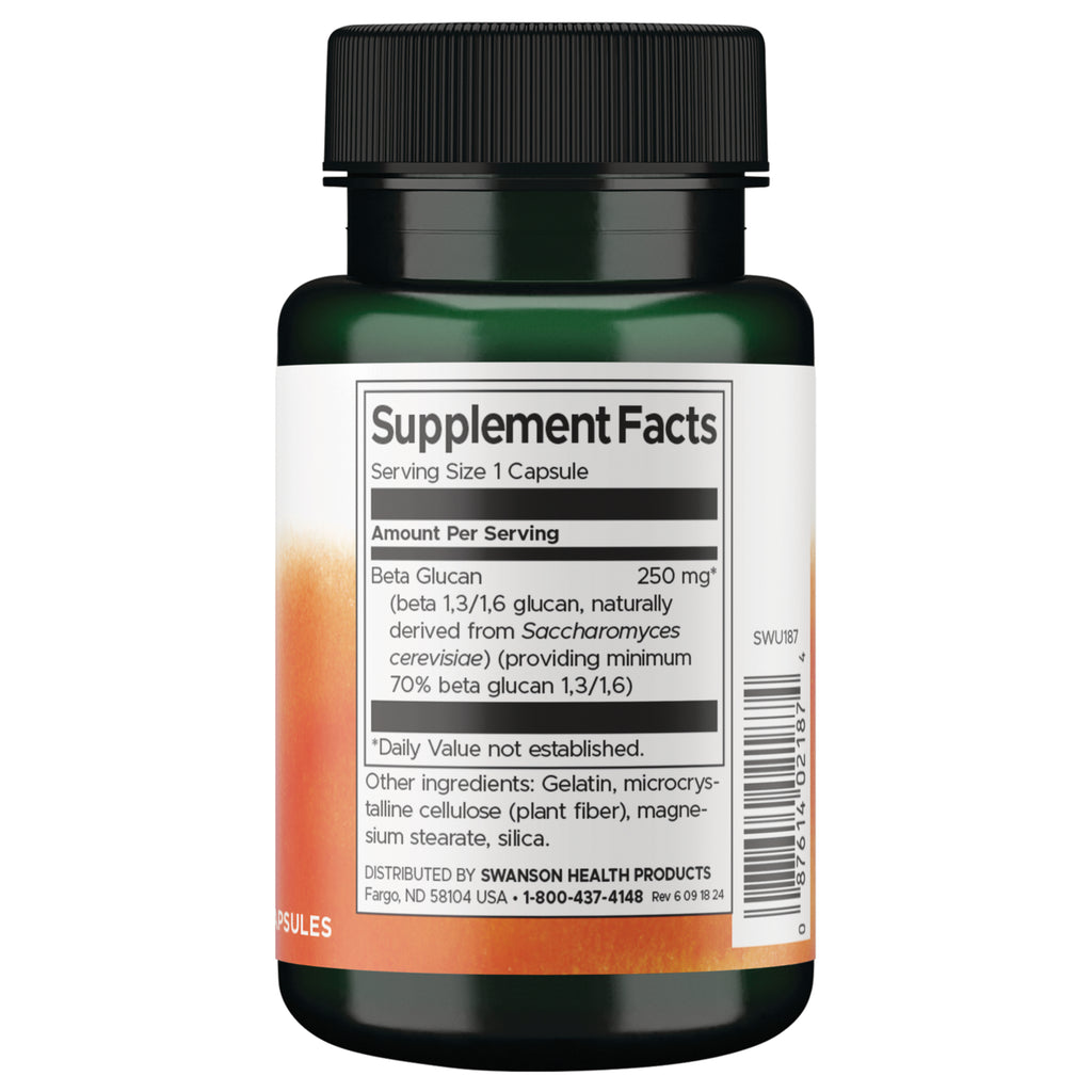 SWU187 | Back label with supplement facts and serving information - Thumbnail