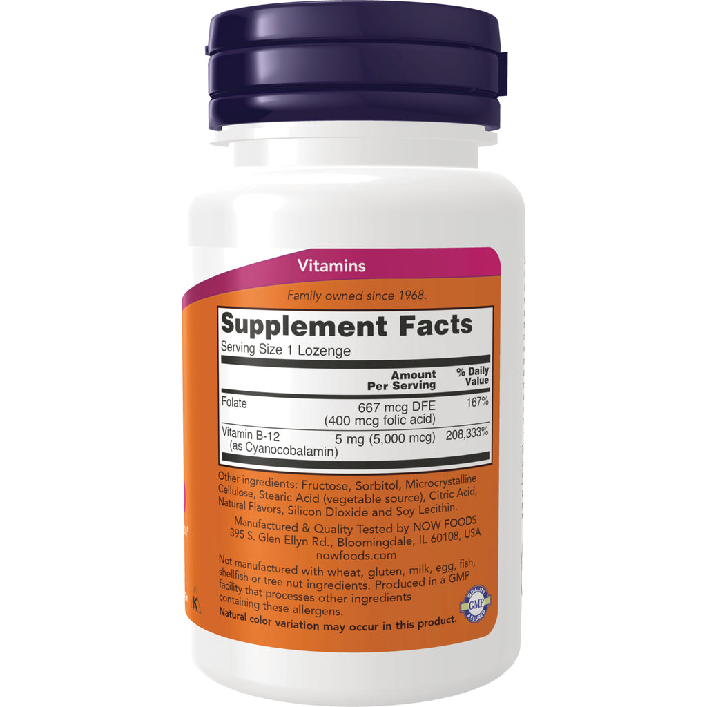NWF365 | Back label showing Supplement Facts panel with serving size 1 lozenge and ingredient list - Thumbnail