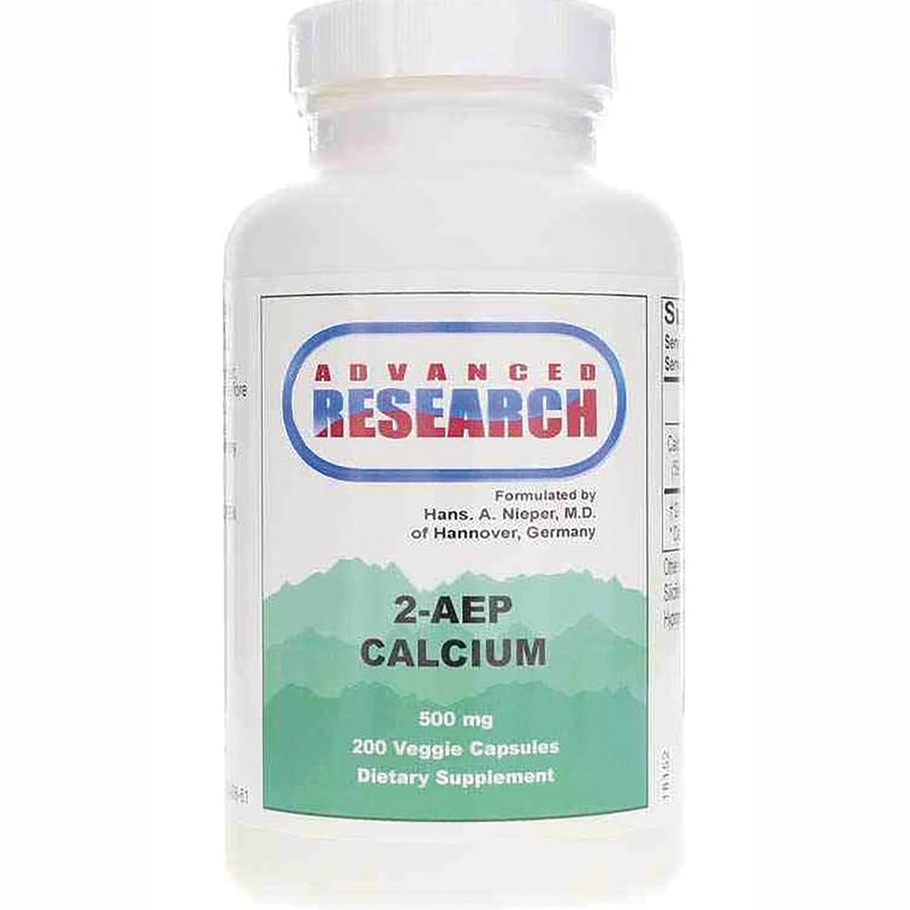 ADR012 | Advanced Research 2-AEP Calcium 500 mg dietary supplement, 200 veggie capsules - Thumbnail