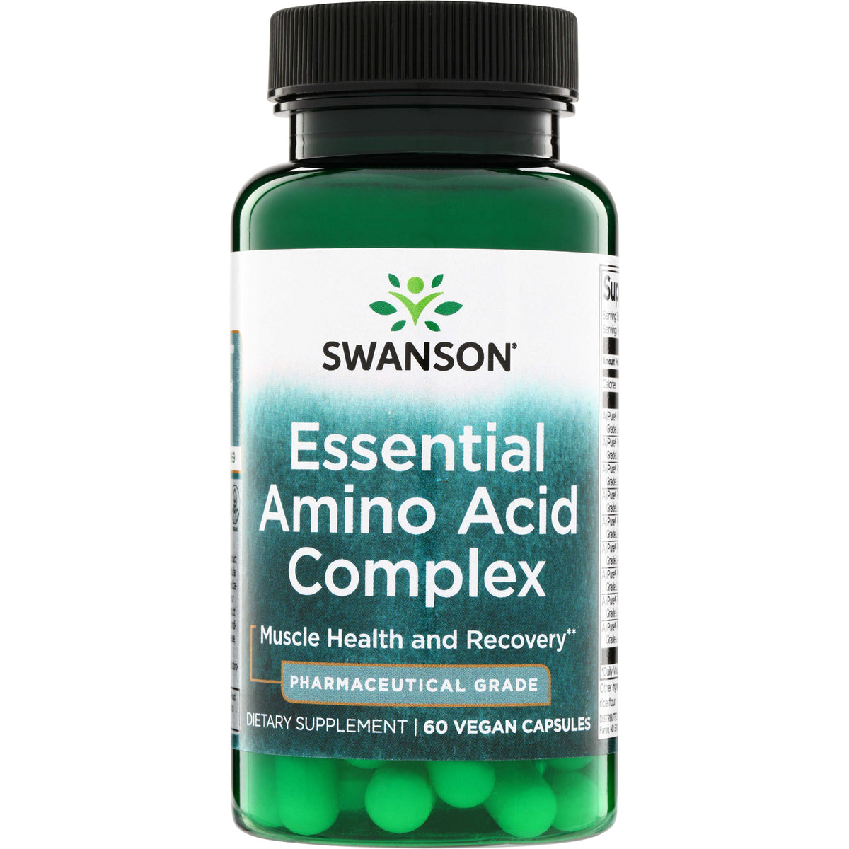 SWU678 | Swanson Essential Amino Acid Complex supplement, 60 vegan capsules