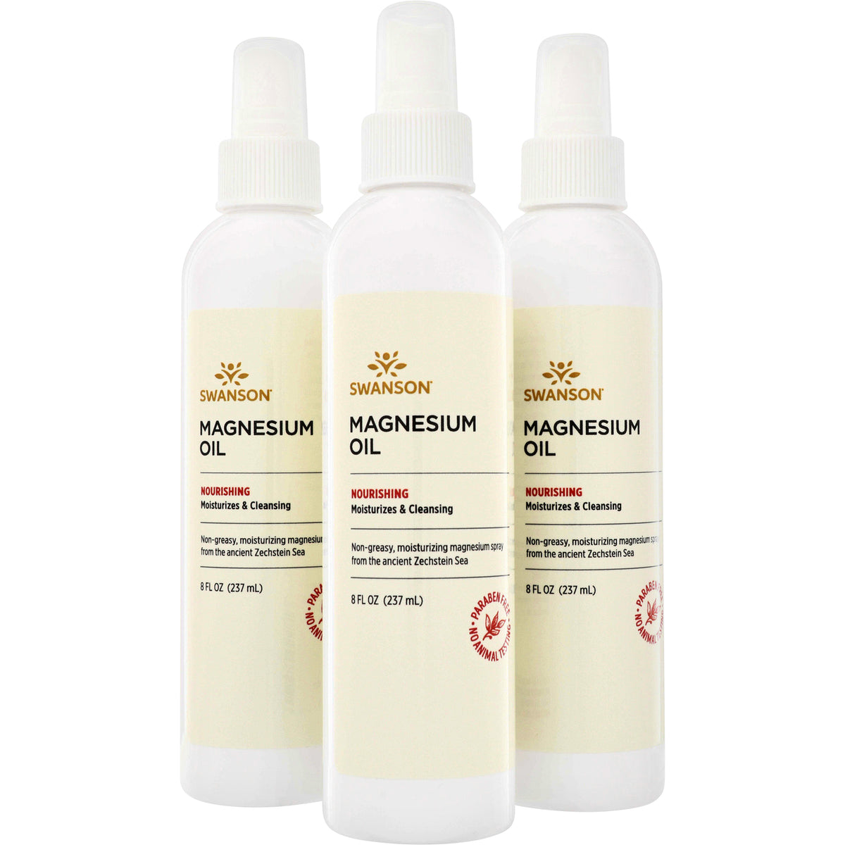 SWU485 | Swanson Magnesium Oil spray, 8 fl oz (237 mL), nourishing, moisturizes & cleansing