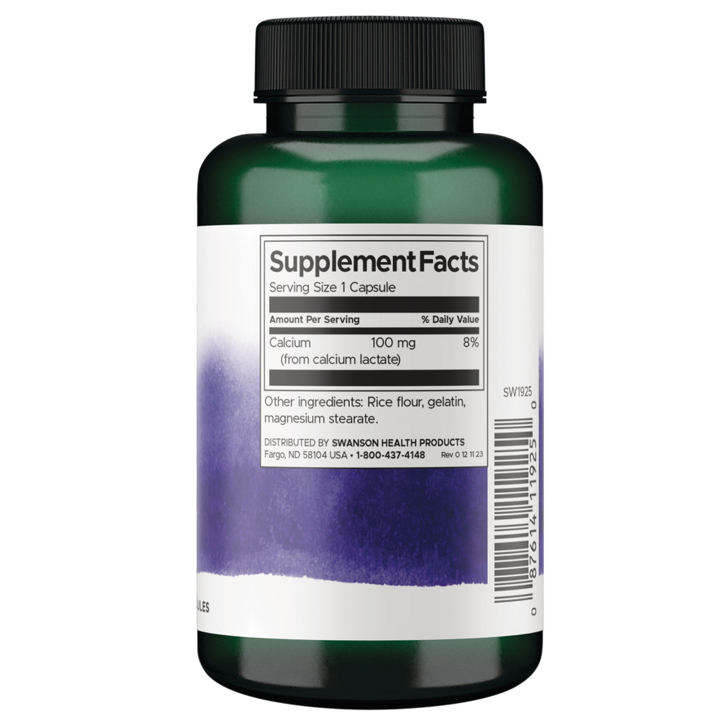 SW1925 | Back label with Supplement Facts - Thumbnail
