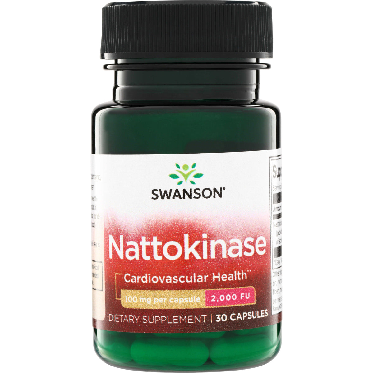 SWU419 | Swanson Nattokinase, Cardiovascular Health, 100 mg per capsule, 2,000 FU, 30 capsules