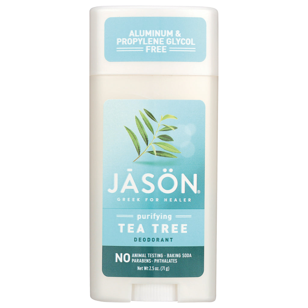 JC058 | JSN purifying tea tree deodorant stick front label showing brand name and aluminum & propylene glycol free - Thumbnail