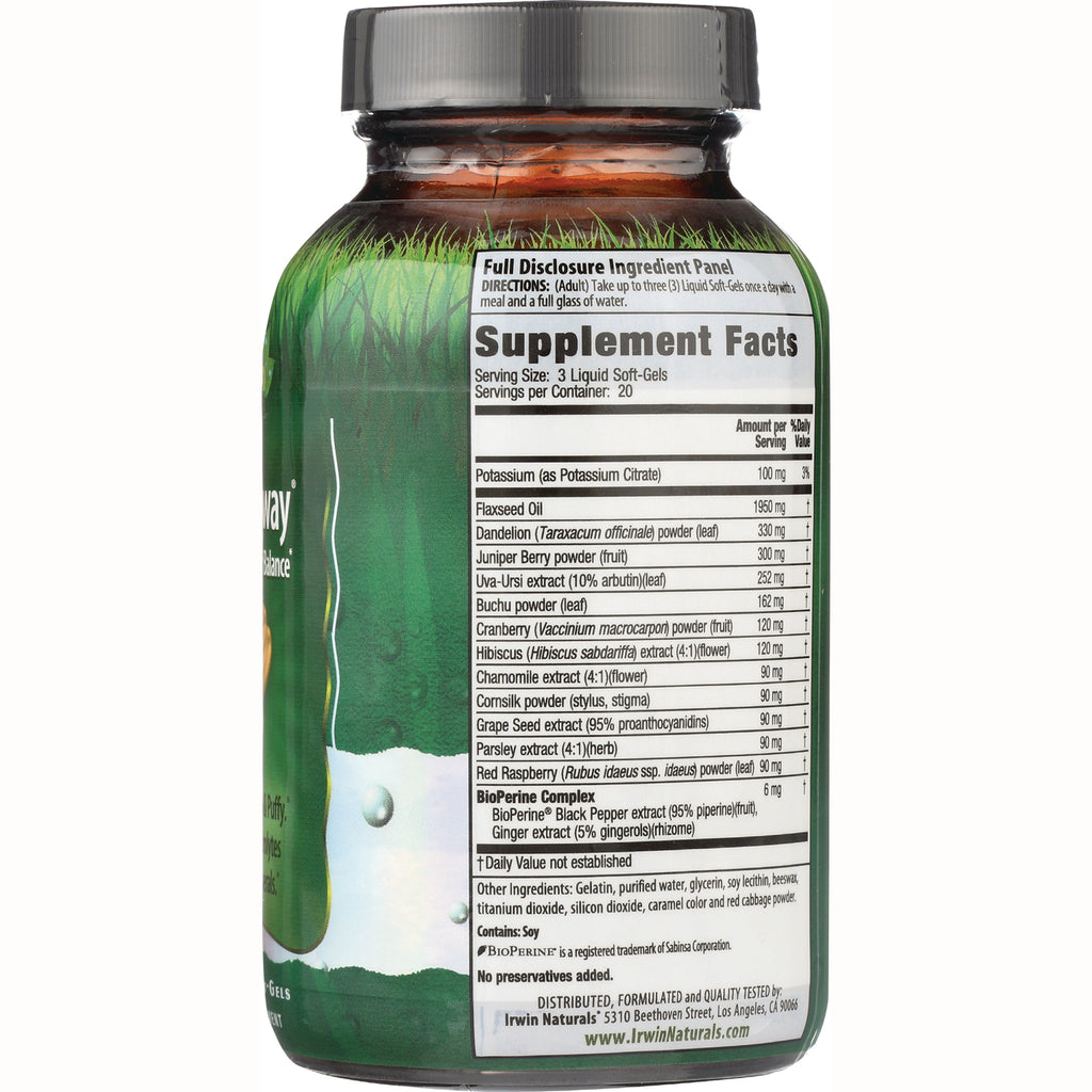 IR085 | bottle back showing Supplement Facts panel and ingredient list on green label - Thumbnail