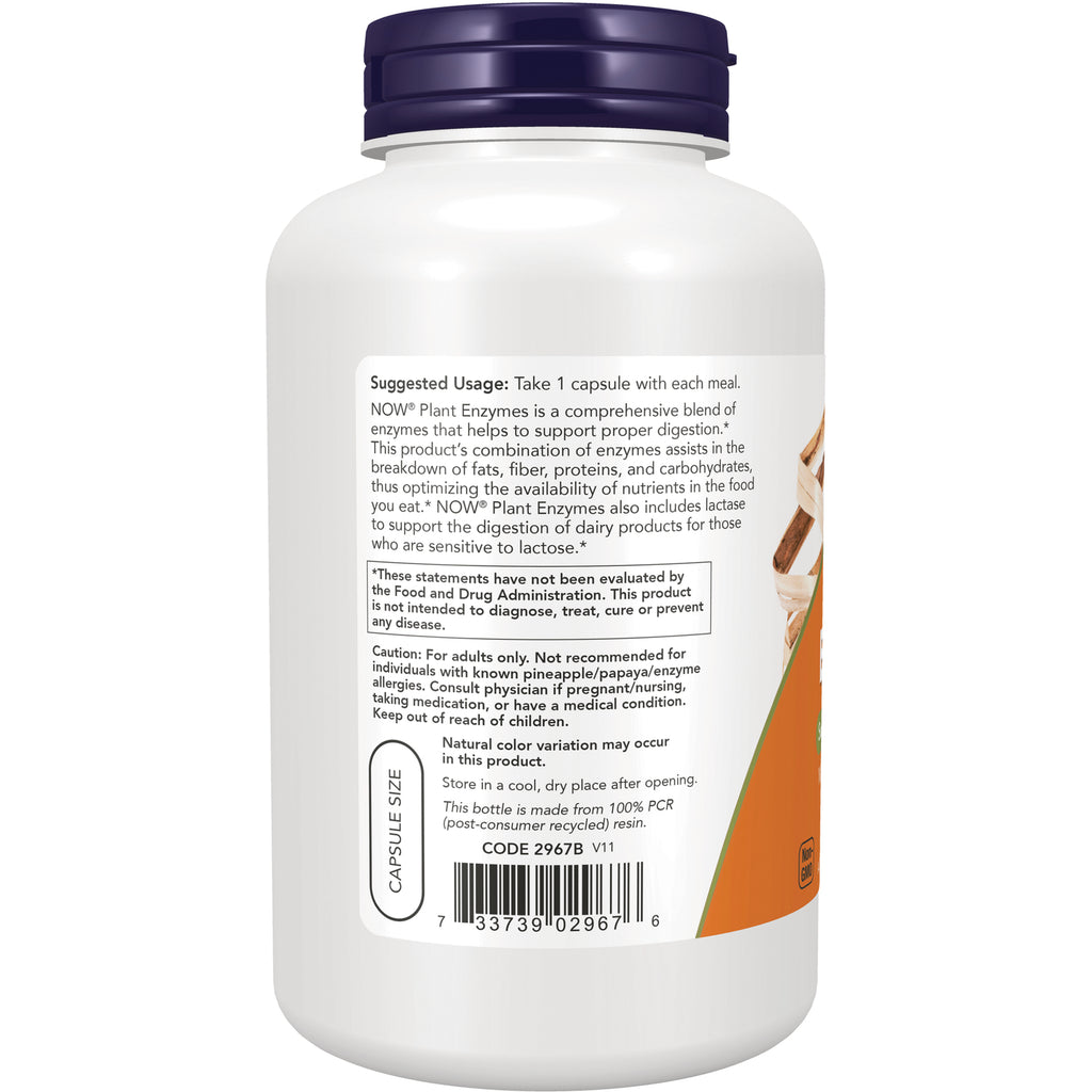 NWF1076 | back label of white supplement bottle showing suggested usage, warnings, and barcode - Thumbnail