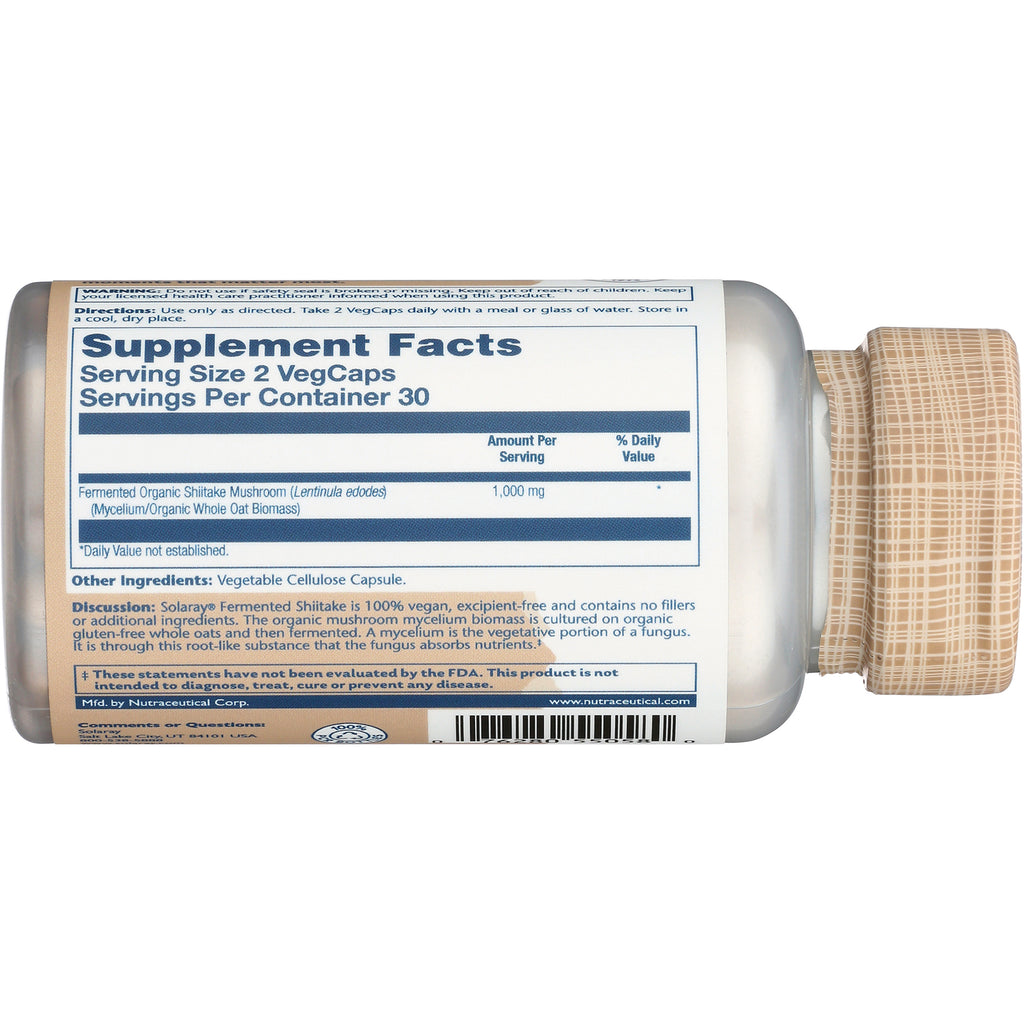 SLR466 | Back of supplement bottle showing Supplement Facts label, Serving Size 2 VegCaps and ingredient details - Thumbnail