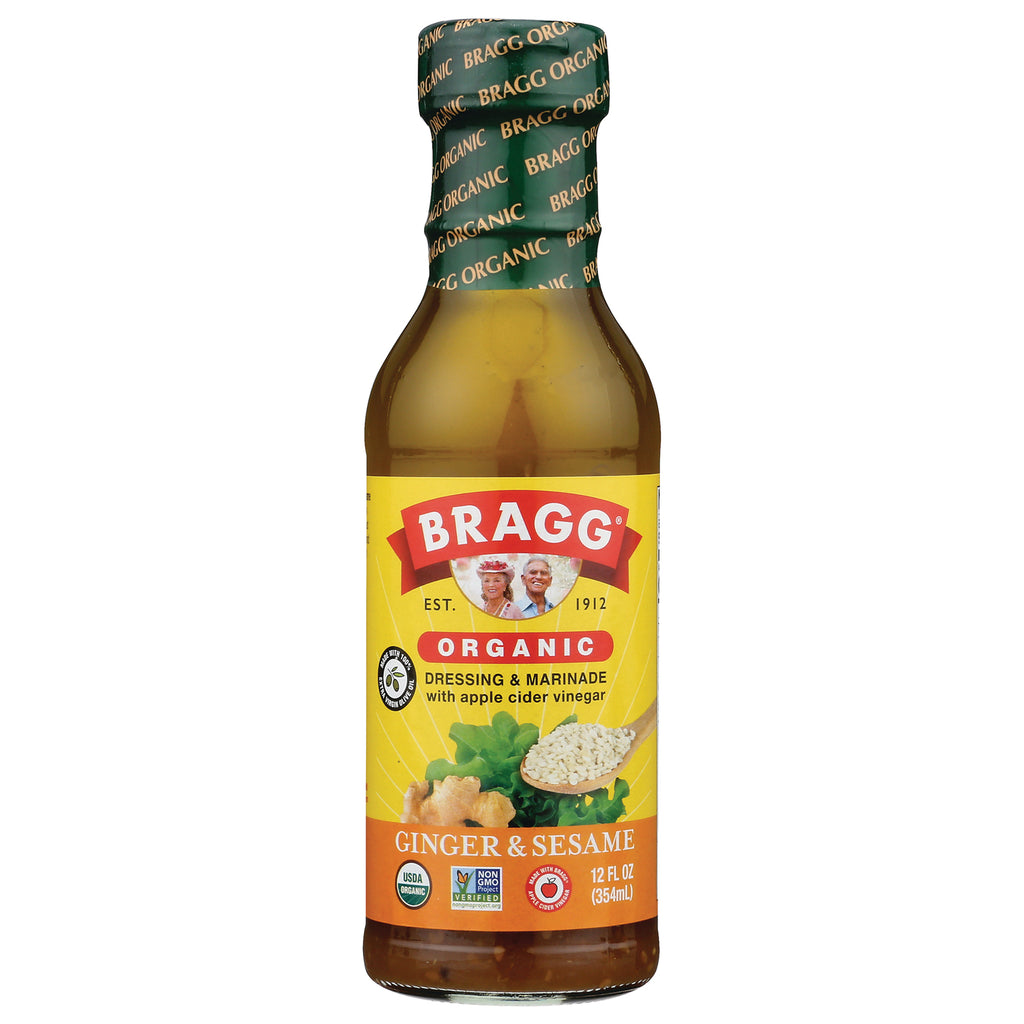 BR015 | Bragg Organic Ginger & Sesame dressing and marinade bottle labeled ORGANIC and BRAGG - Thumbnail