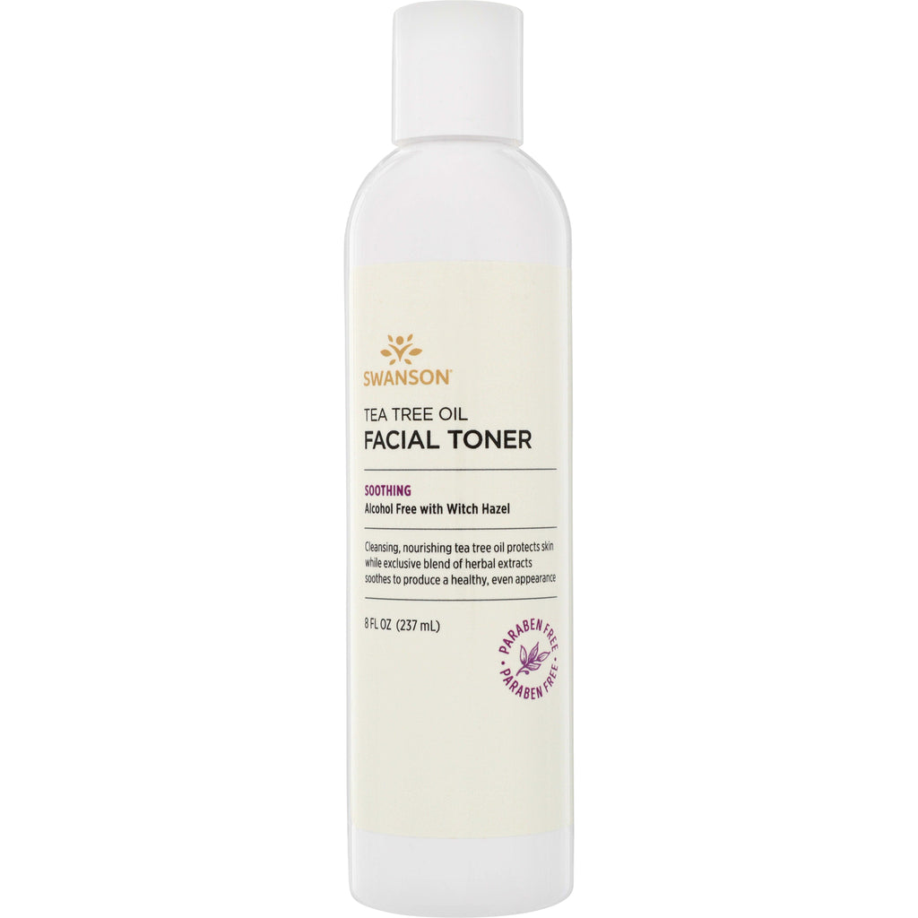 SWU747 | Swanson Tea Tree Oil Facial Toner, Soothing; Alcohol Free with Witch Hazel; 8 fl oz bottle; Paraben Free - Thumbnail