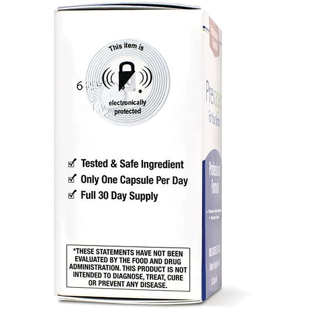 QB008 | product box infographic with electronic protection icon and checklist: Tested & Safe Ingredient, Only One Capsule Per Day, Full 30 Day Supply, FDA disclaimer - Thumbnail