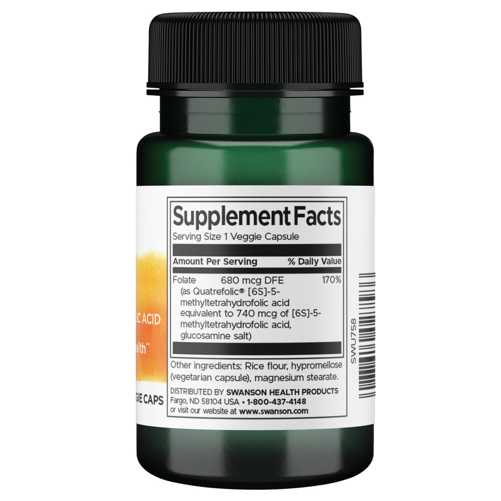 SWU758 | Back label with supplement facts and serving information - Thumbnail