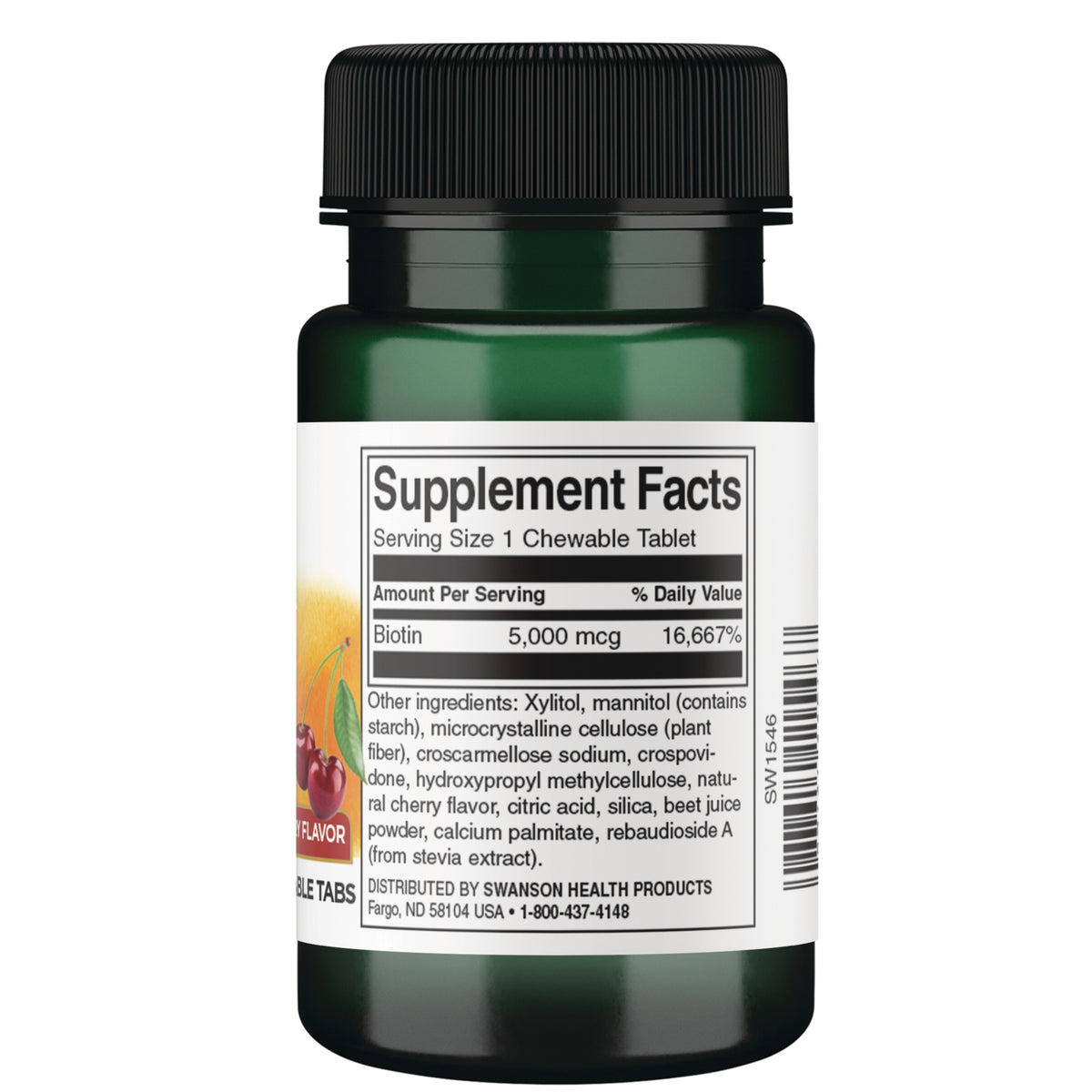 SW1546 | Back label with Supplement Facts
